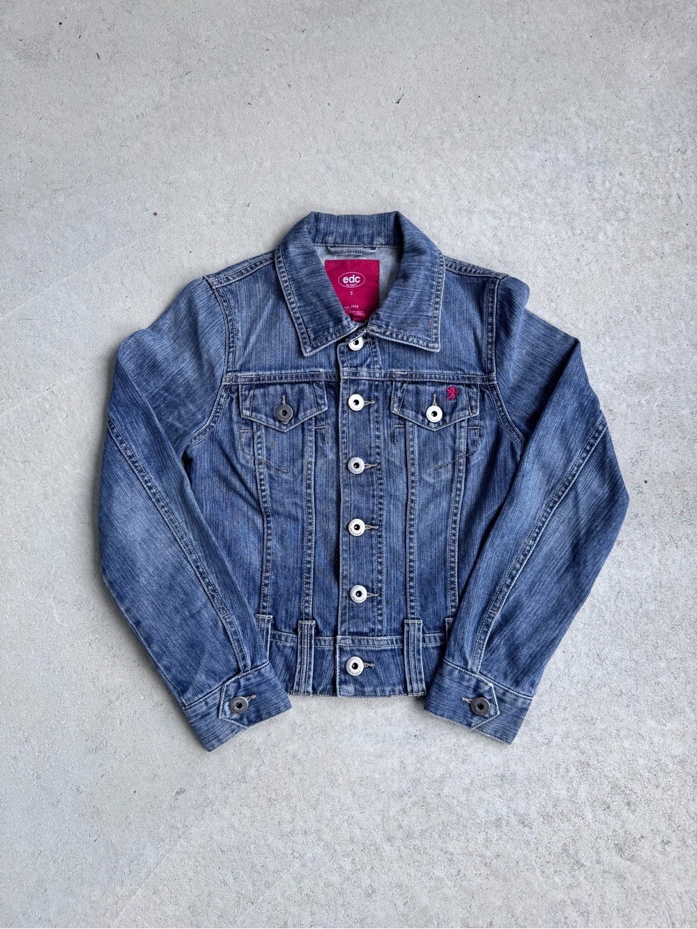 EDC by Esprit Women's Blue Denim Jacket - Classic Jean Jacket